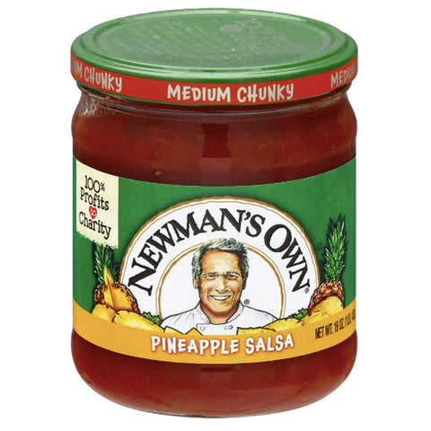 Newman's Own Salsa, Pineapple Salsa, Medium Chunky, 16oz