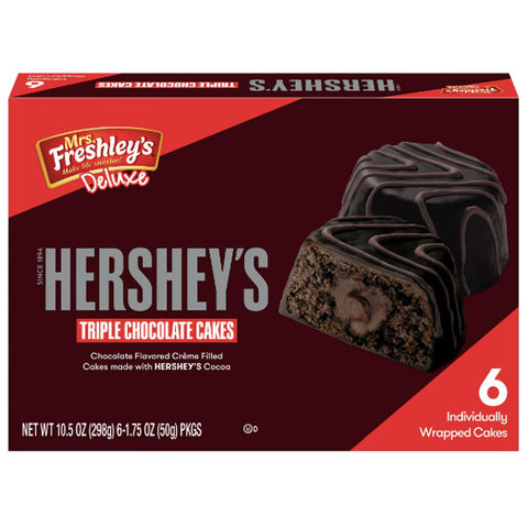 Mrs. Freshley's Hershey's Triple Chocolate Cakes, 6 Count