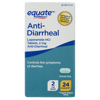 Equate Diarrhea Relief Caplets, 12 Caplets 