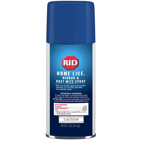 RID Home Lice Treatment Spray for Lice, Bed Bugs & Dust Mites, 5 Oz