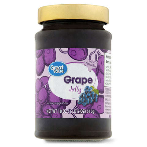 Great Value Concord Grape Jelly, 18 oz