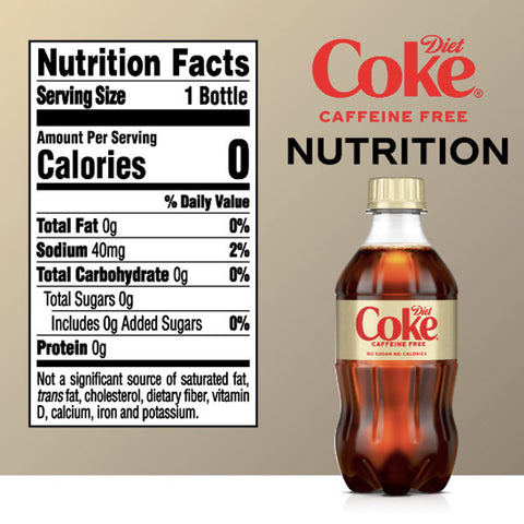 Diet Coke Caffeine Free Soda Pop, 12 fl oz, 8 Pack