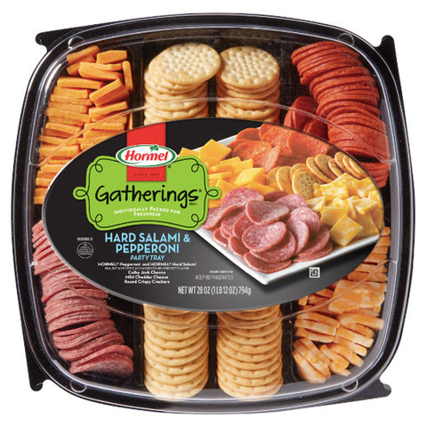 Hormel Gatherings Hard Salami and Pepperoni Party Tray, 28 oz