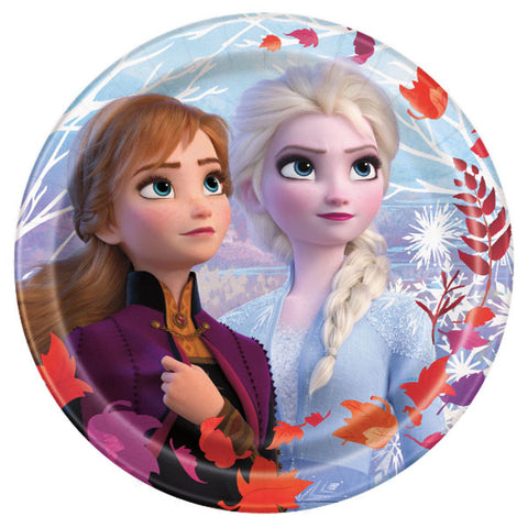 Disney Frozen 2 Paper Dessert Plates, 7in, 8 Count