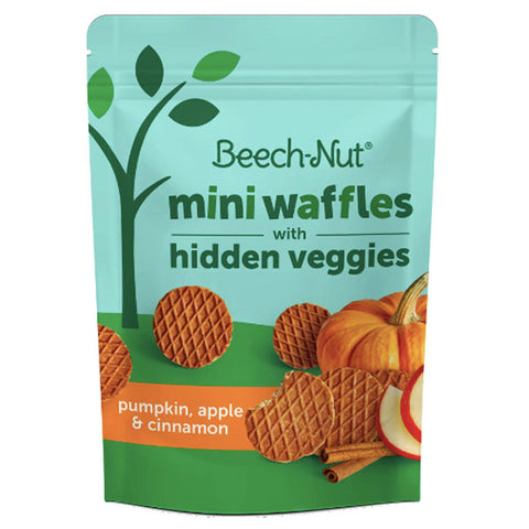 Beech-Nut Mini Waffles Pumpkin Apple & Cinnamon Hidden Veggies, 3.2 oz