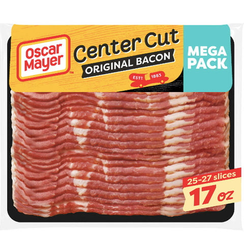 Oscar Mayer Center Cut Original Bacon Mega Pack, 17 oz