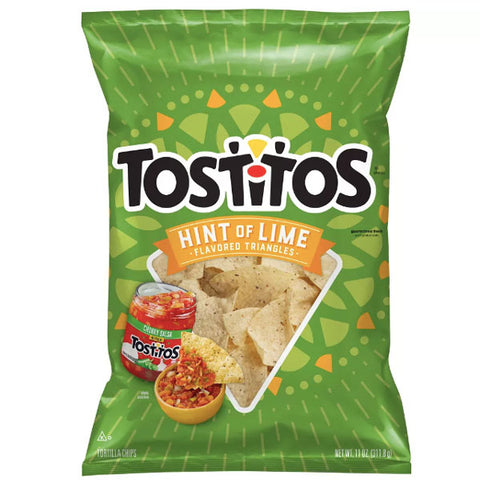 Tostitos Hint of Lime Flavored Tortilla Chips, 11 oz