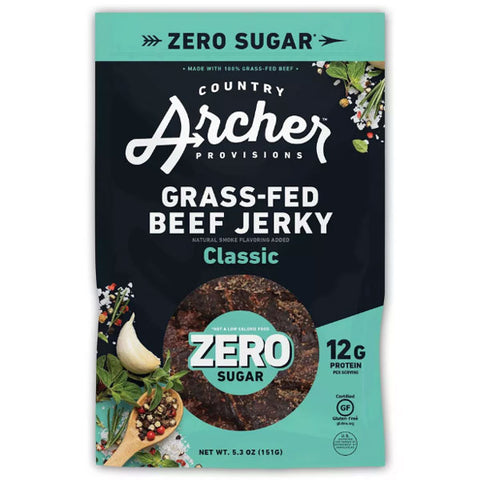 Country Archer Zero Sugar Original Beef Jerky, 5.3 oz.