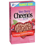 Very Berry Cheerios Breakfast Cereal, Family Size, 18.6 oz
