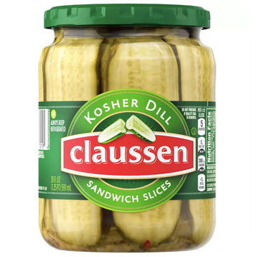 Claussen Dill Sandwich Pickle Slices, 20 fl oz