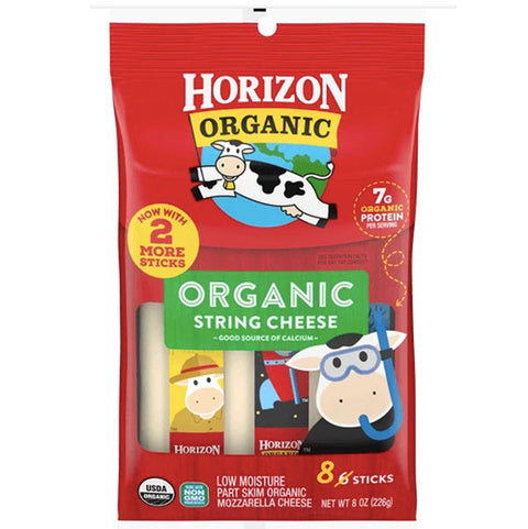 Horizon Organic Mozzarella String Cheese, 8 Count