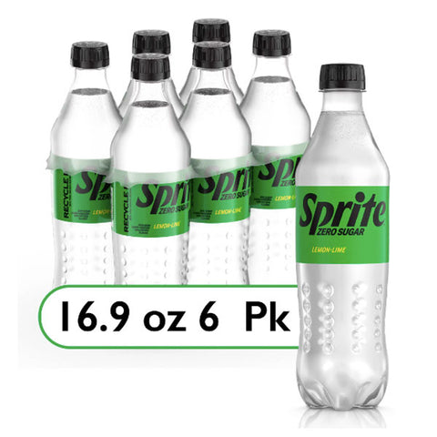 Sprite Zero Sugar Lemon Lime Soda Pop, 16.9 fl oz, 6 Ct