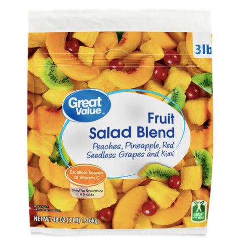 Great Value Frozen Fruit Salad Blend, 48 oz