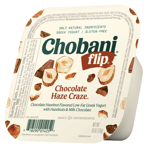 Chobani Flip Low-Fat Greek Yogurt, Chocolate Haze Craze, 4.5 oz.