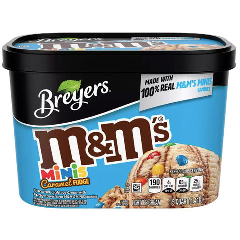 Breyers Caramel Fudge M&M's Minis Ice Cream, 48oz