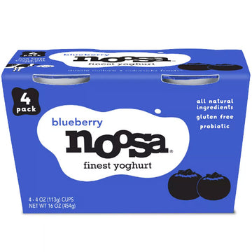 Noosa Blueberry Yogurt, 4oz, 4 Count