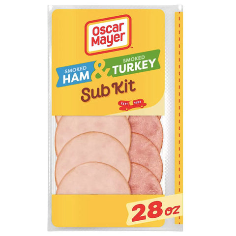 Oscar Mayer Smoked Ham & Smoked Turkey Sub Kit, 28 oz