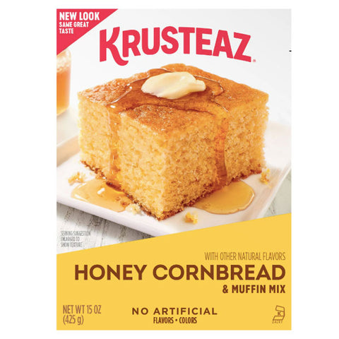 Krusteaz Honey Cornbread and Muffin Mix, Made with Real Honey, 15 oz