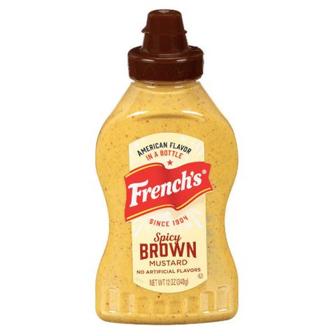 French's Spicy Brown Mustard, 12 oz