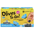 Pearls Black Pitted Olives to Go, 1.2 oz., 16 Count