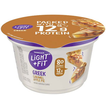 Dannon Light + Fit Nonfat Gluten-Free Caramel Apple Pie Greek Yogurt, 5.3 Oz.