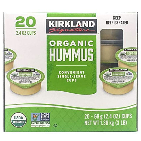 Kirkland Signature Organic Hummus, 2.5 oz, 20 Count