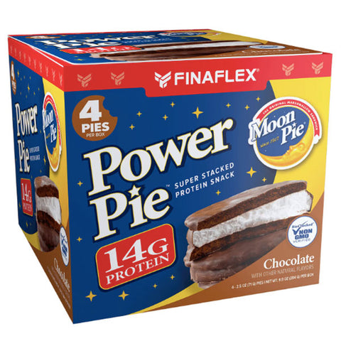 Finaflex Power Pie, Ready to Eat Whey Protein Snack, Chocolate, 2.5 oz, 4 Count