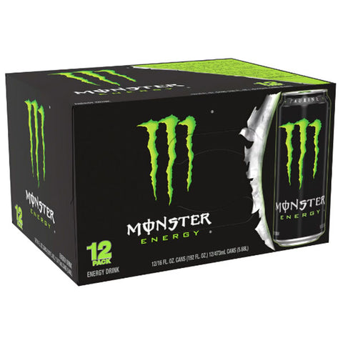 Monster Energy, Original, Energy Drink, 16 fl oz, 12 Count