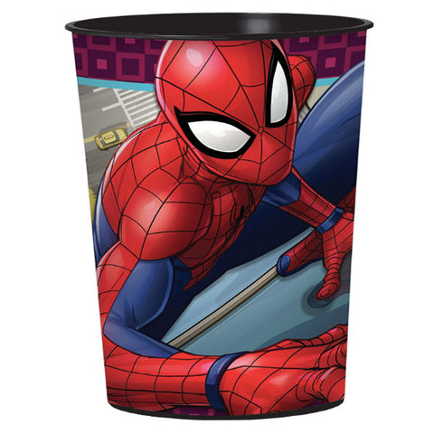 Spiderman Webbed Wonder Birthday Party Plastic Favor Cup, 16 oz.