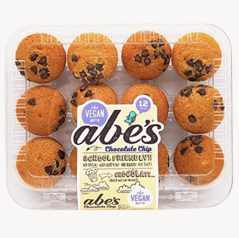 Abe's Vegan Muffins Vegan Chocolate Chip Cookie Mini Muffins, 10 oz, 12 Count