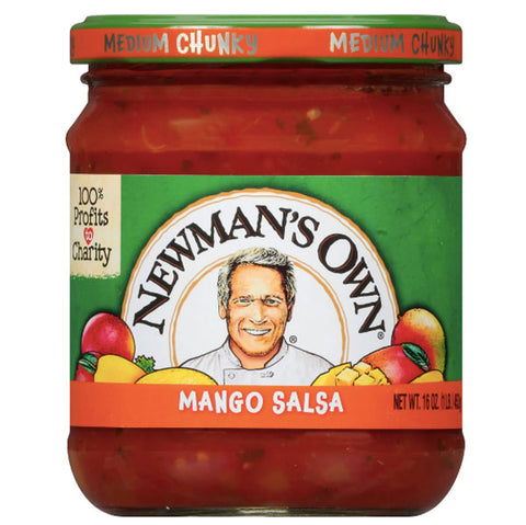 Newman's Own Salsa, Mango Salsa, Medium Chunky, 16oz