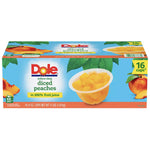 Dole Yellow Cling Diced Peaches, 4 oz. 16 Count