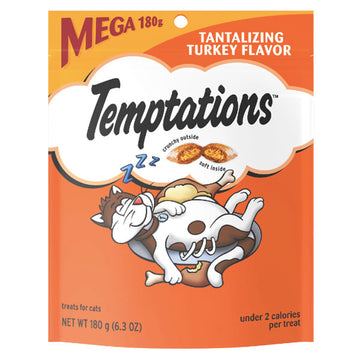 Temptations Classic, Crunchy and Soft Cat Treats, Tantalizing Turkey, 6.3 oz.