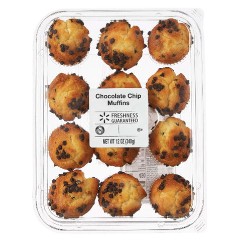 Freshness Guaranteed Mini Chocolate Chip Muffins, 12 oz, 12 Count