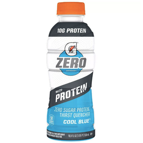 G Zero Gatorade Protein Cool Blue Sports Drink, 16.9 fl oz