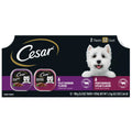Cesar Classic Loaf in Sauce Beef Flavors Wet Dog Food Variety Pack, 12 Count