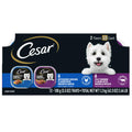 Cesar Soft Wet Dog Food Loaf in Sauce Rotisserie Chicken Flavor with Bacon & Cheese and Filet Mignon Flavor with Bacon & Potato Variety Pack, 12 Count