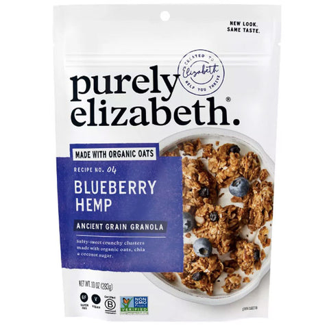 Purely Elizabeth Organic Blueberry Hemp Grain Granola, 10 oz