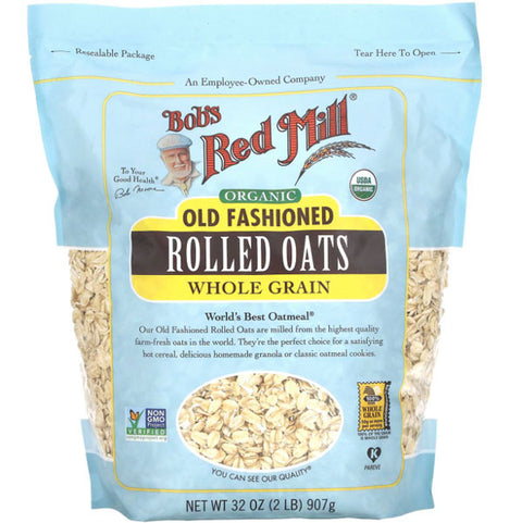 Bob's Red Mill Organic Old Fashioned Rolled Oats, Whole Grain, 32 oz