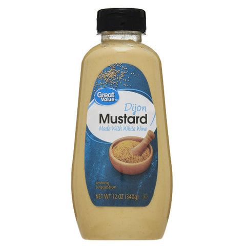 Great Value Squeeze Bottle Dijon Mustard, 12 oz