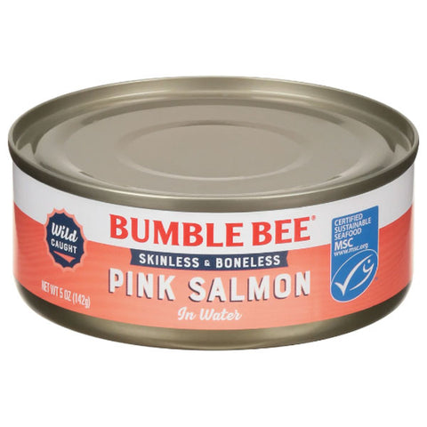 Bumble Bee Skinless & Boneless Pink Salmon in Water, 5 oz.