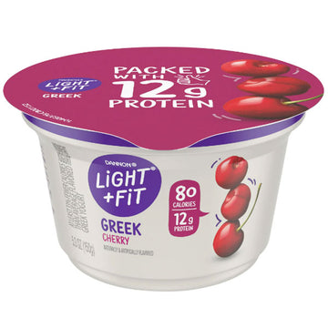 Dannon Light + Fit Nonfat Gluten-Free Cherry Greek Yogurt, 5.3 Oz.