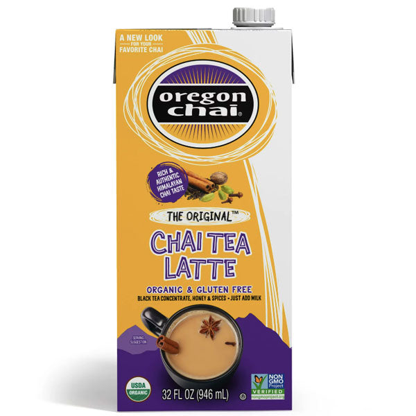 Oregon Chai Original Chai Tea Latte, Tea Concentrate, 32 Fl Oz – Water ...