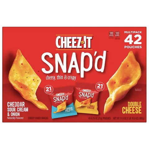 Cheez It Snap'd Multipack, 42 Count