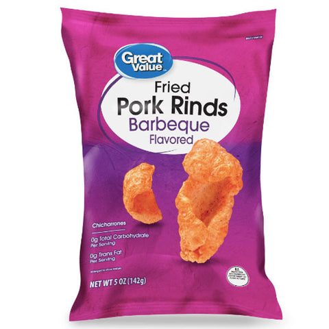 Great Value Fried Pork Skins, Barbecue, 5 oz