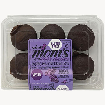 Abe's, Mom's Gluten Free & Vegan Double Chocolate Mini Muffins, 5 oz, 6 Count