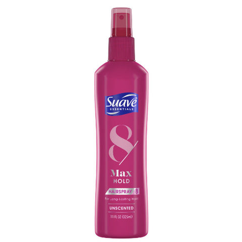 Suave Max Hold Unscented Non Aerosol Hairspray, 11 oz