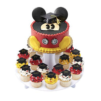 Disney Mickey Grad Cake Cupcake Combo