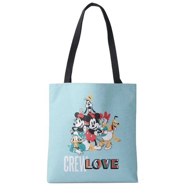 Disney Mickey & Friends Crew Love Reusable Tote Bag, 1 Count