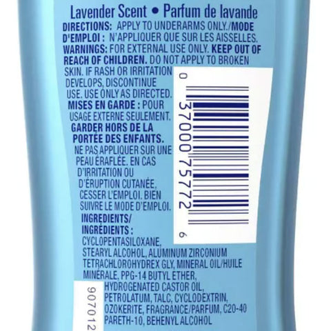 Secret Fresh Clear Gel and Deodorant for Women, Fresh Lavender, 2.6oz